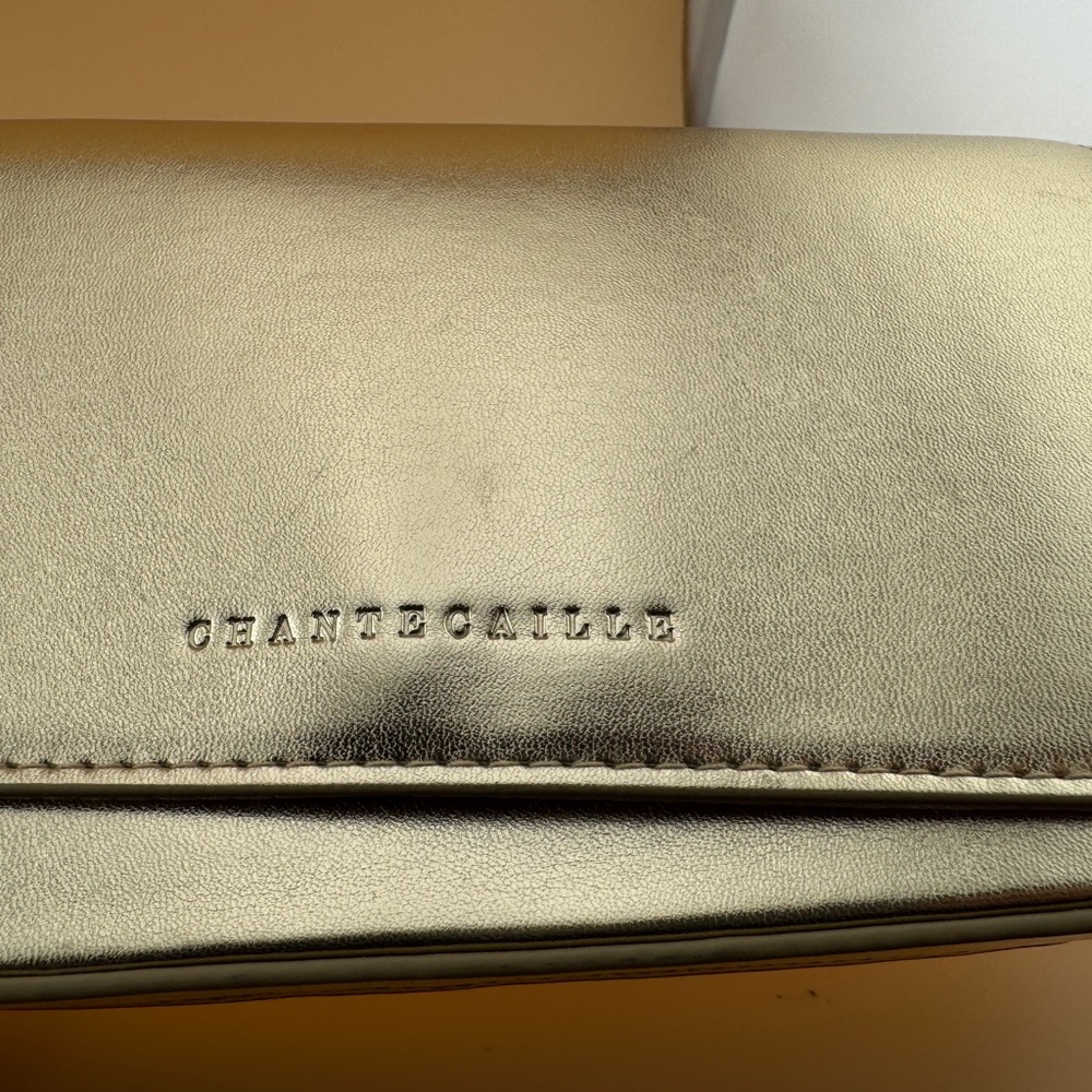 Chantecaille Metallic Gold Make Up Bag - Picture 5 of 10